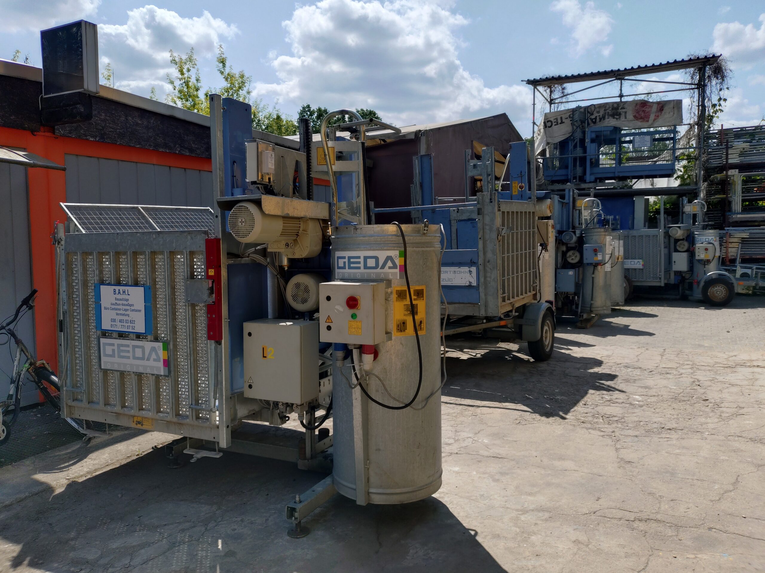GEDA 500 Z/ZP Bauaufzug / Materialaufzug